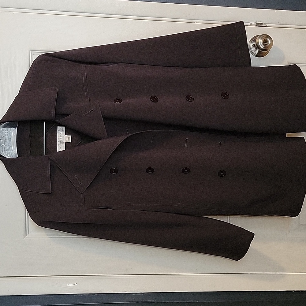 Valerie Stevens Elegant Dark Navy Coat
